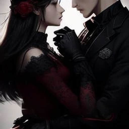 Romantic Gothic Romance Bookcover with Roses and Gun