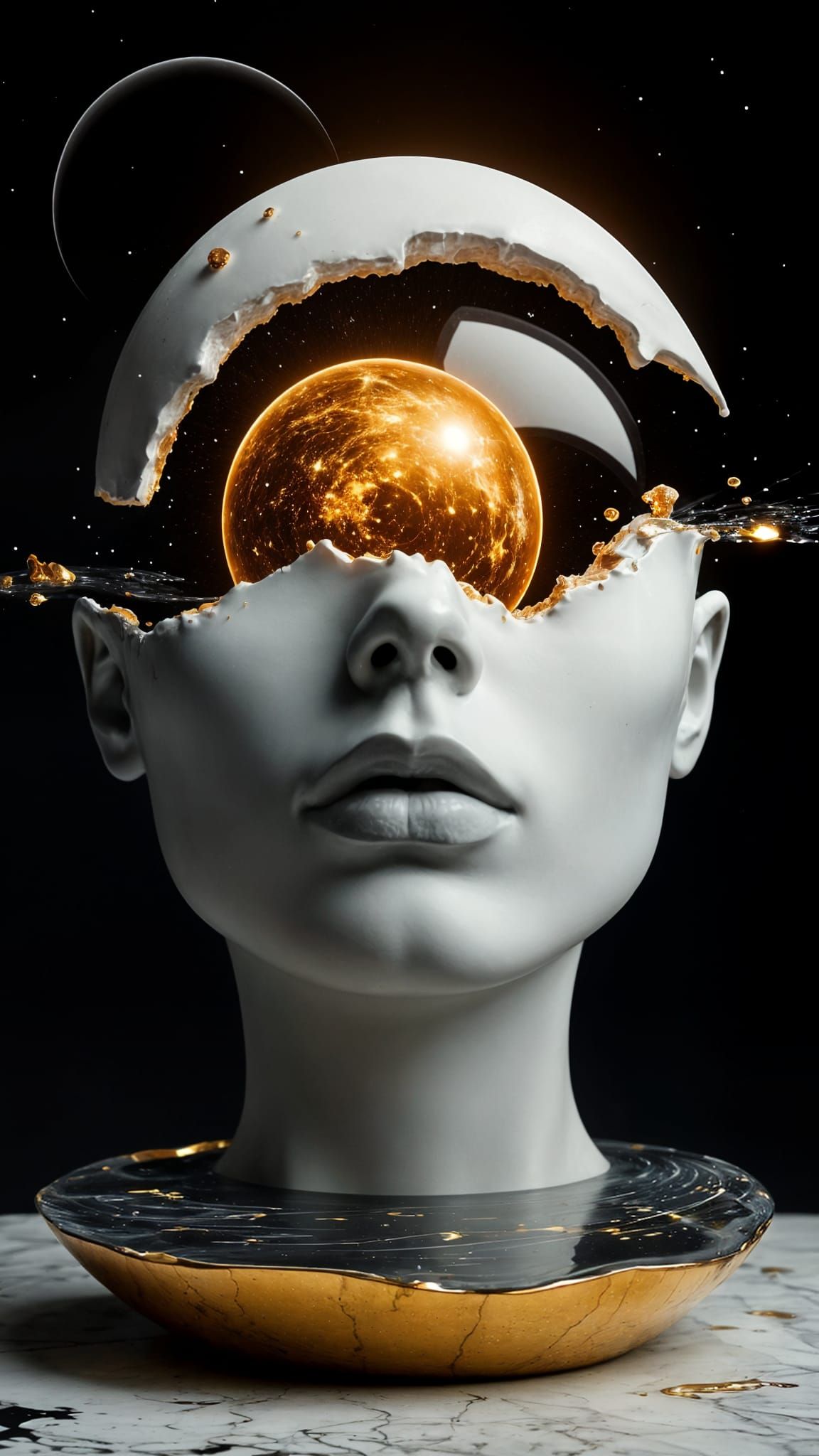 Spiral Sculpture with Dreamlike Inner World