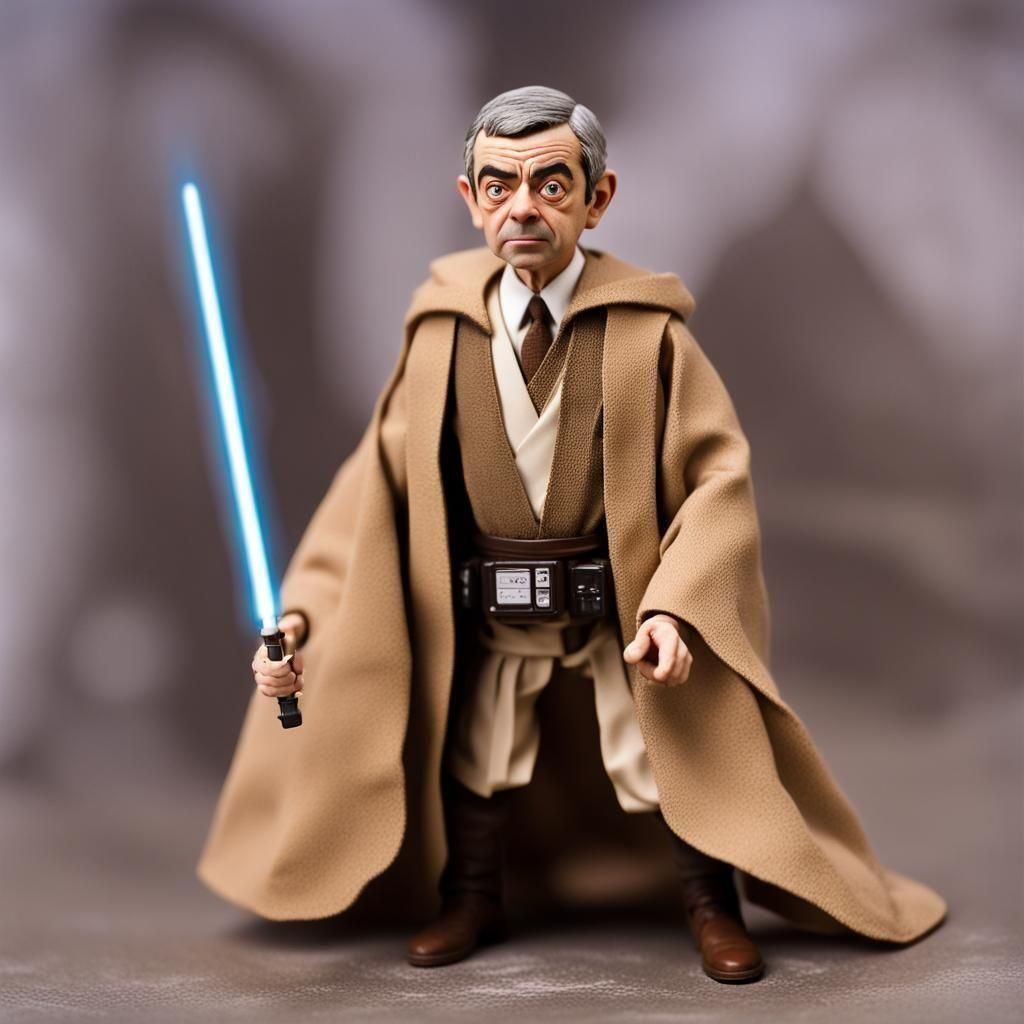Mr Bean is: Obi Bean Kenobi. Feel the power of the Daft side...