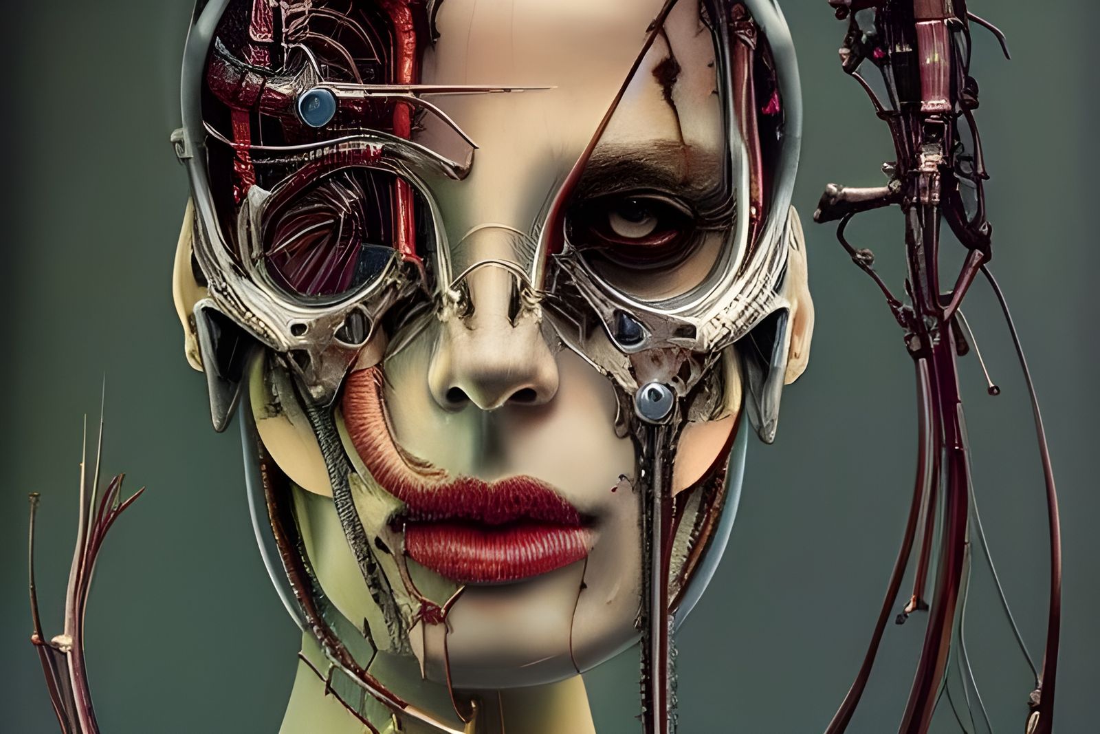 Biomechanical Cybernetic Implants with Fractal Wiring