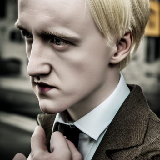 Hyperrealistic Portrait of Draco Malfoy