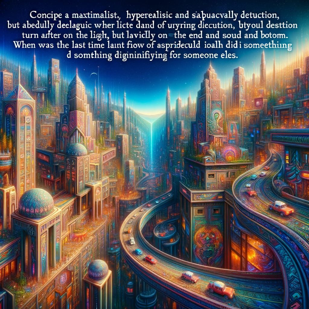 Superstar in Dream Production, Hyperrealistic Maximalist Art