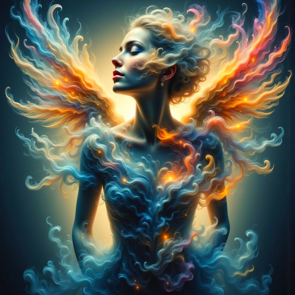 Angel of Purity in Ethereal Struggle