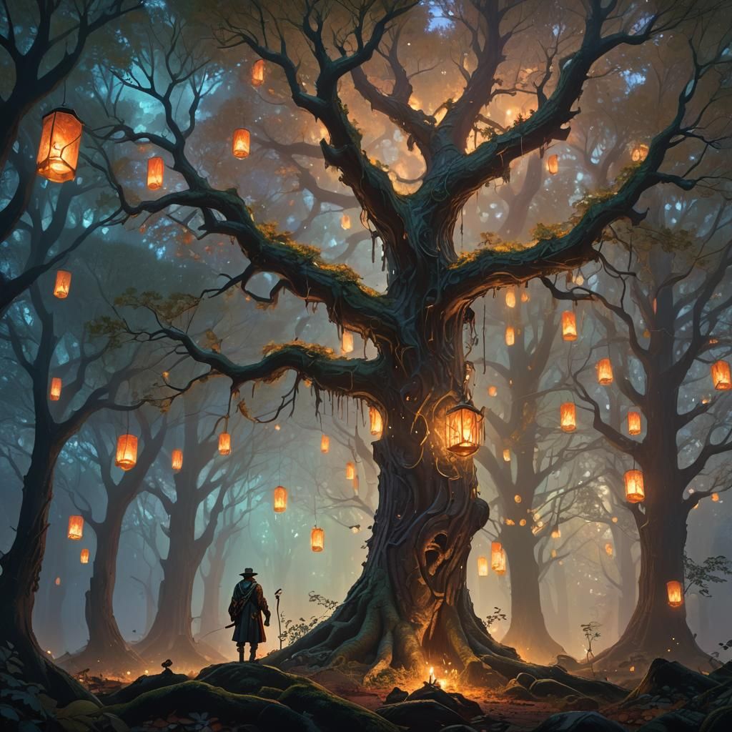 Tree Herder in a Mystical Forest