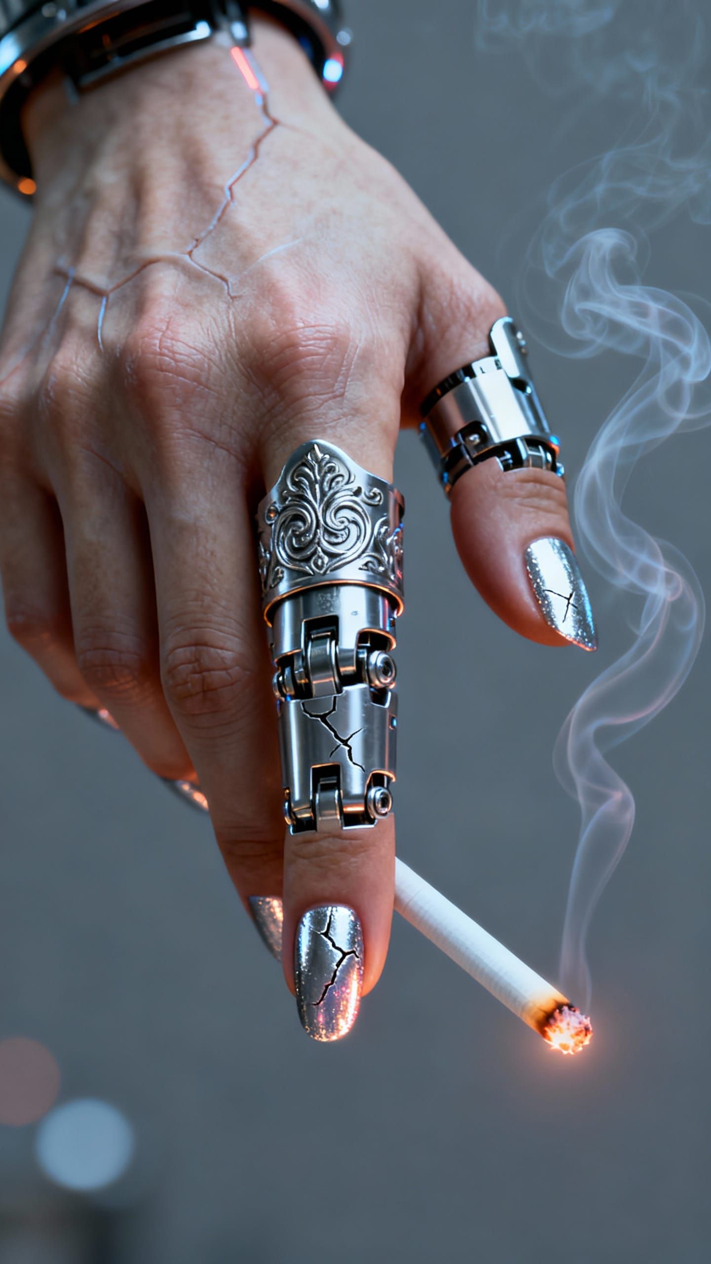 Mysterious Hand Radiating Power in Cinematic Close-Up