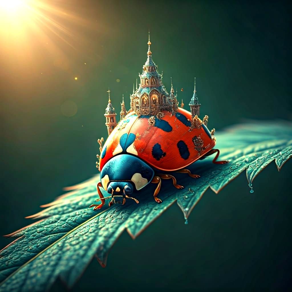 Ladybug's Melting Kingdom: Art Nouveau Embroidery