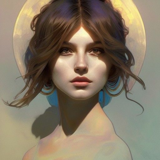 Sand Dollar Gypsy Portrait in Artgerm Style