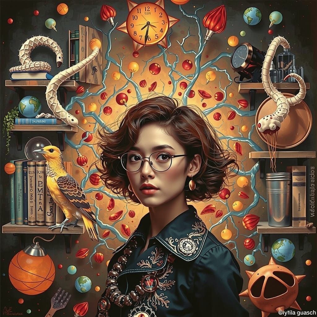 Fantastic and Bizarre: An Eclectic Surreal Scene