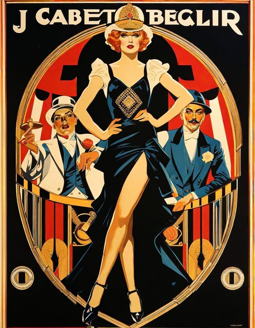 Berlin Cabaret Poster in Leyendecker Style