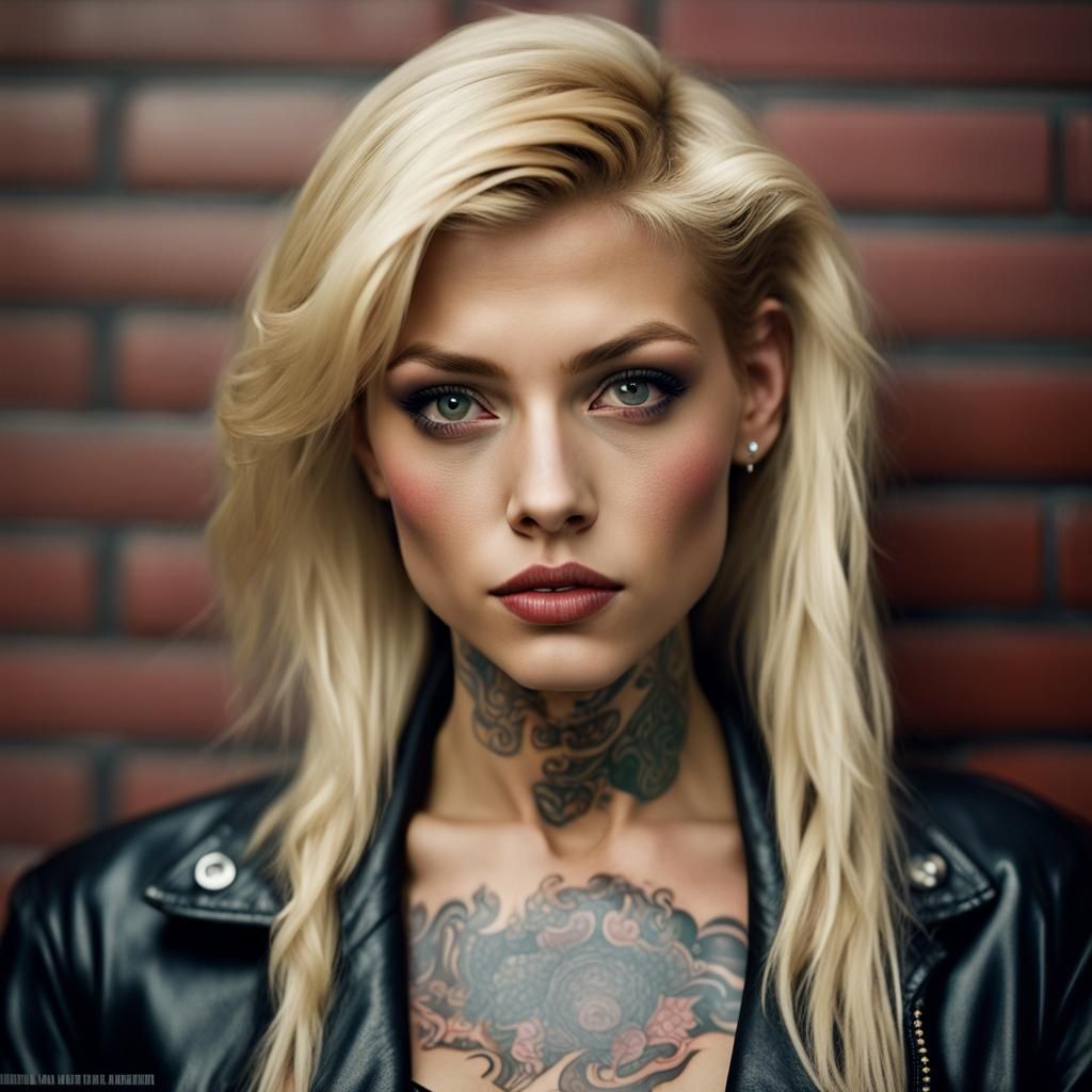 Gangster Girl Portrait in Professional Photography Style