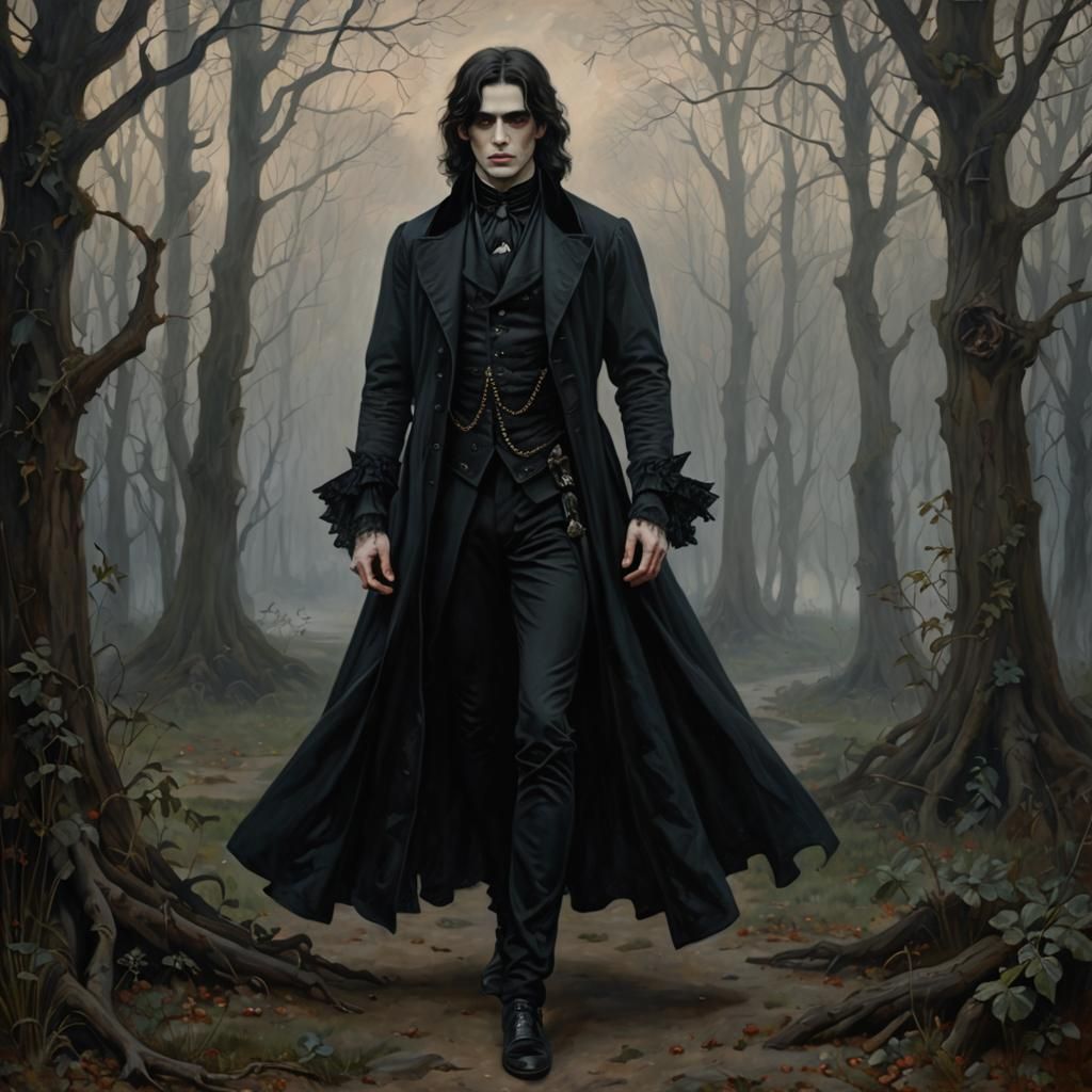 Handsome man from victorian era