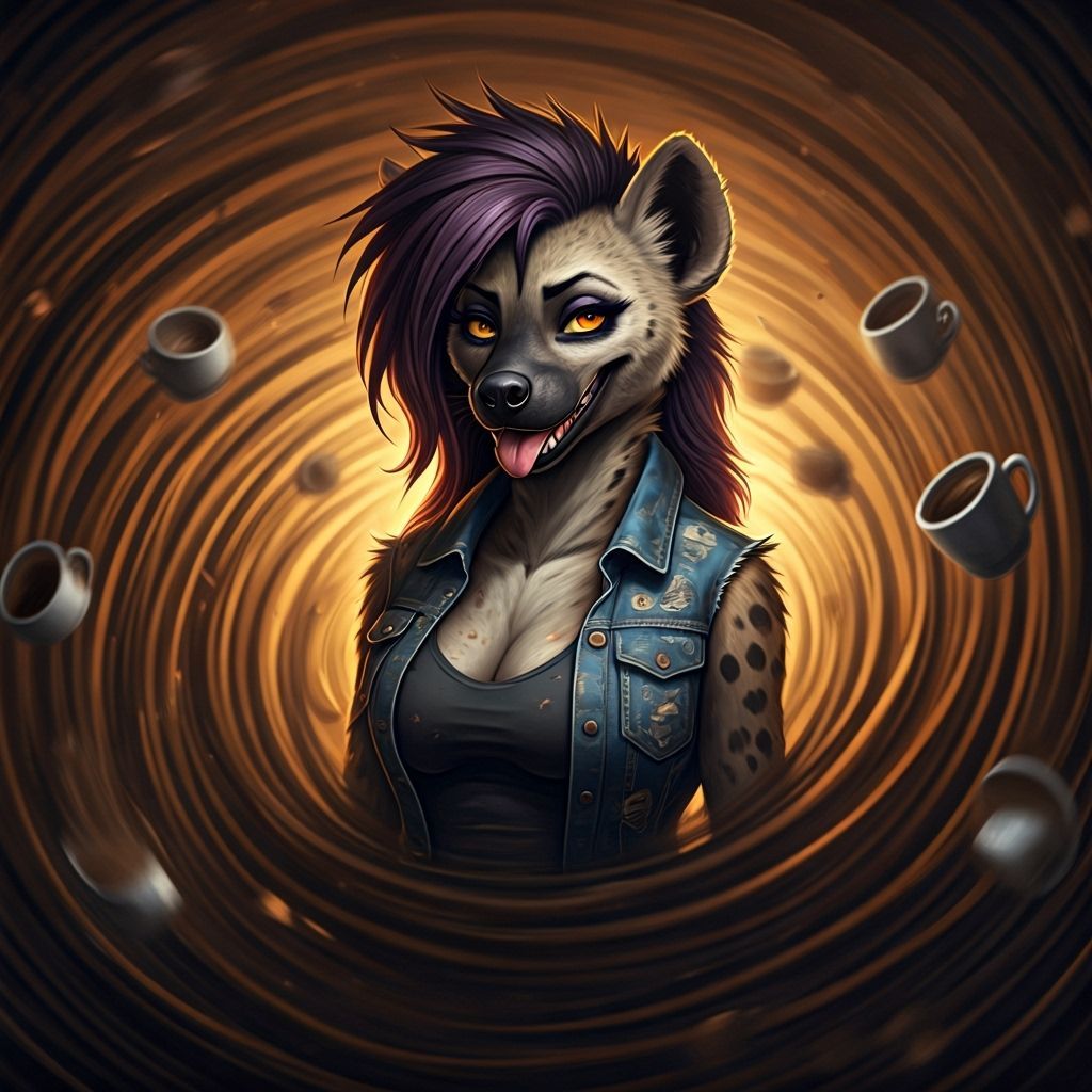 She-Hyena in Occult Coffee Shop Nightmare