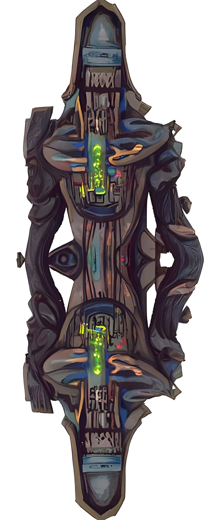 Colorful Fantasy Alchemy Lab in Neon Illustration Style