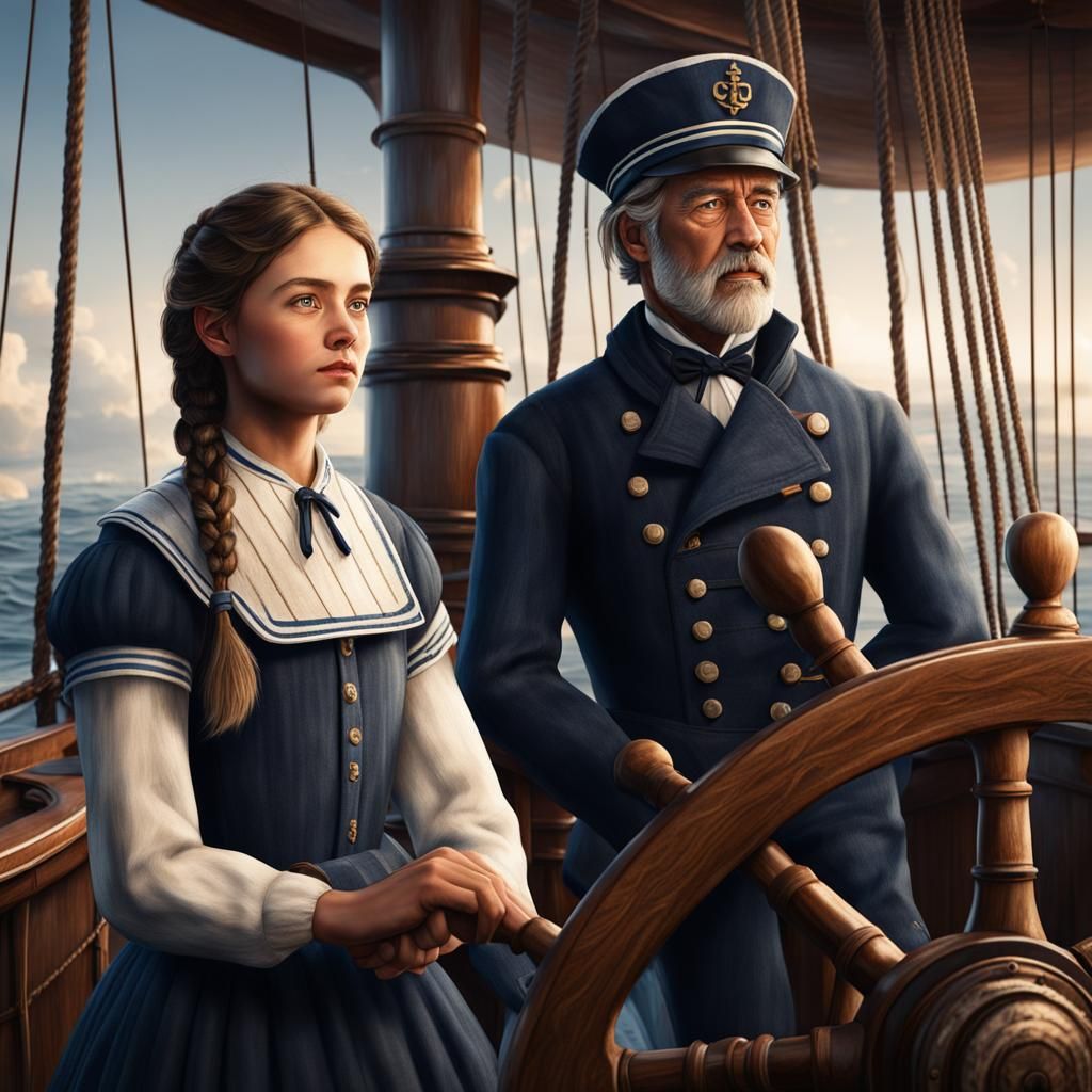 Epic Cinematic Scene: Young Sailor and Mentor