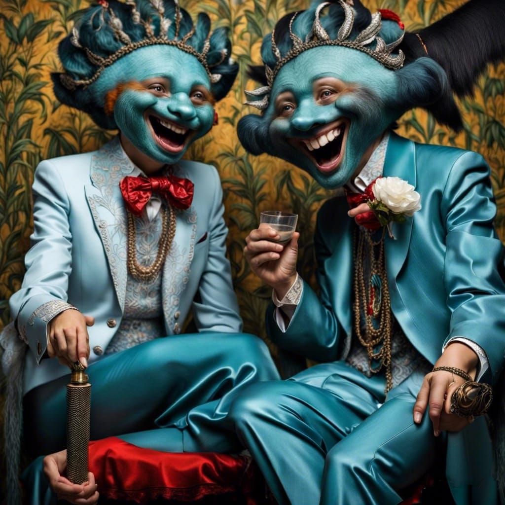 Surreal Alien Restaurant Celebration in Hyper-Real Photograp...