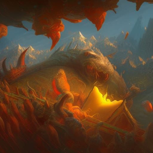 Chewbacca in a Box: Detailed Matte Painting