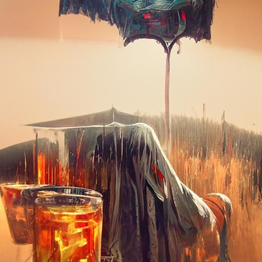 Sweet Tea in Rain: Sinister Greg Rutkowski Style