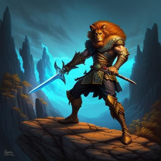 Epic Heroism in 80s Cartoon Style