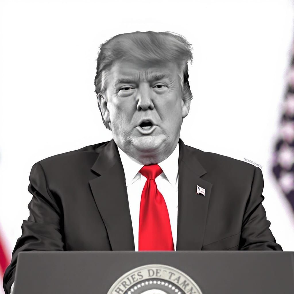 Portrait of a Man in Black and White