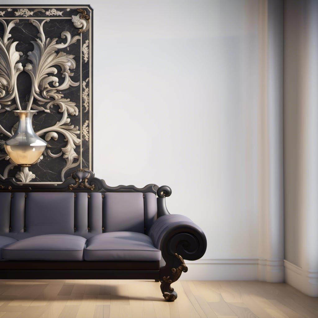 Black Marble: Baroque Meets Art Nouveau in 3D