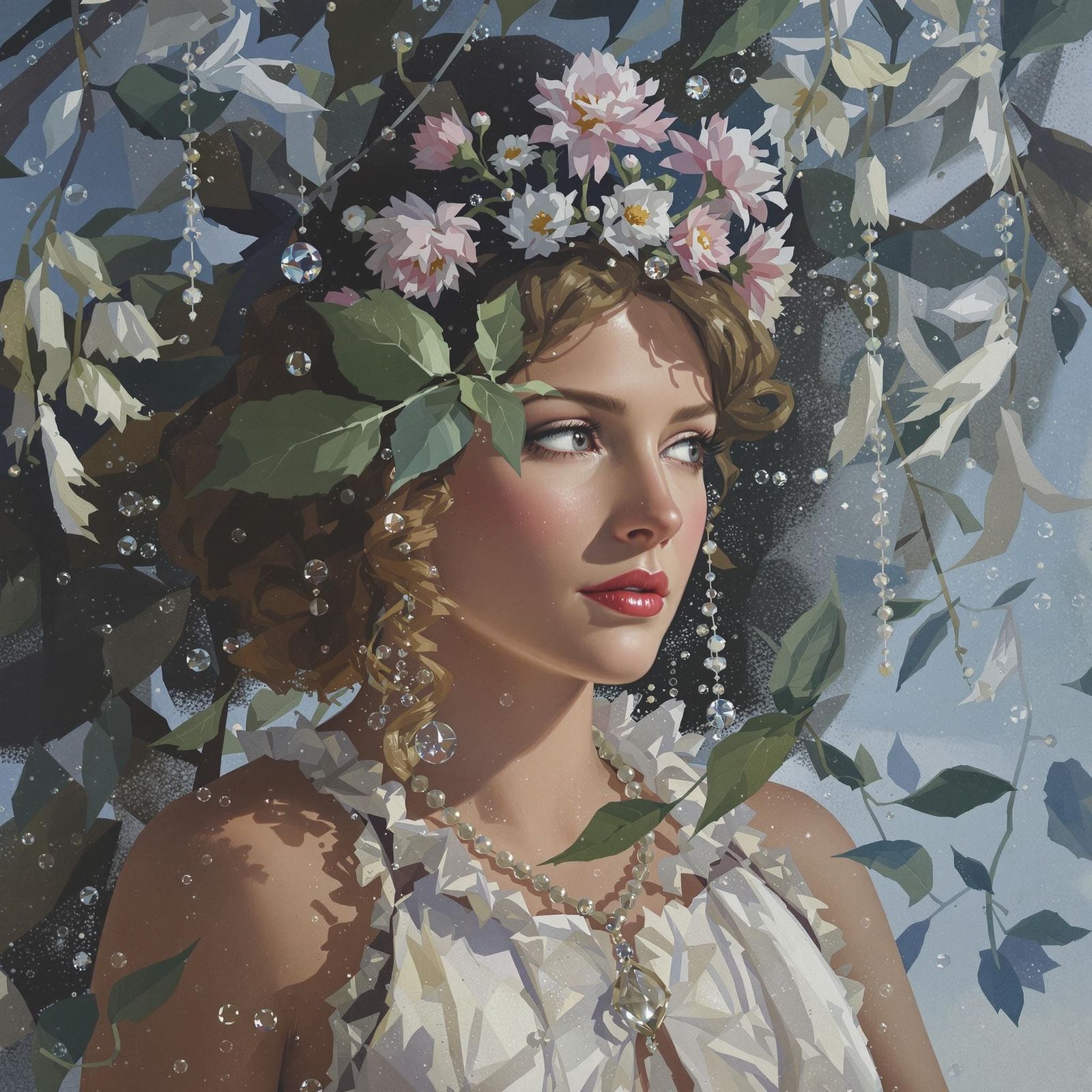 Spring Goddess Expresses Frustration at Lingering Winter