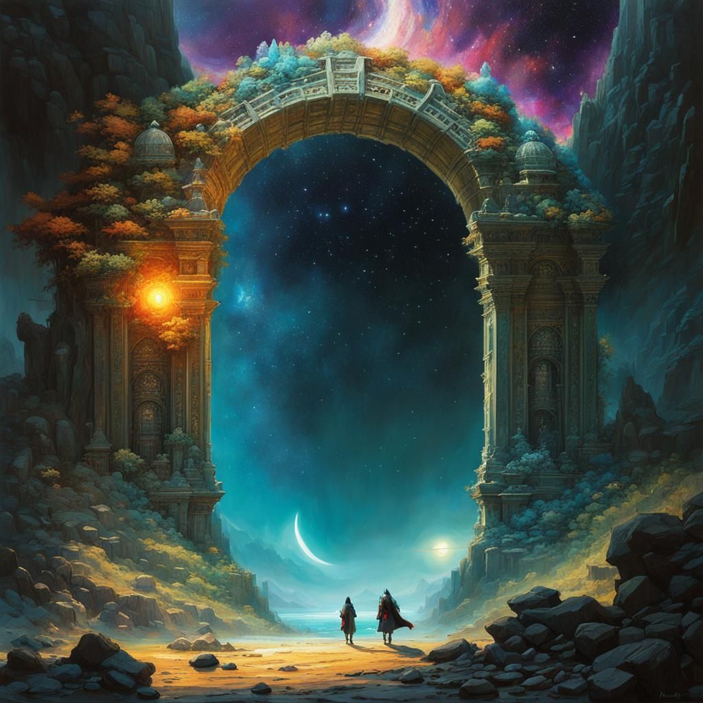 Magical Stone Archway to Another Universe