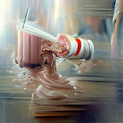 Milkshake as Oil Painting by James Gurney