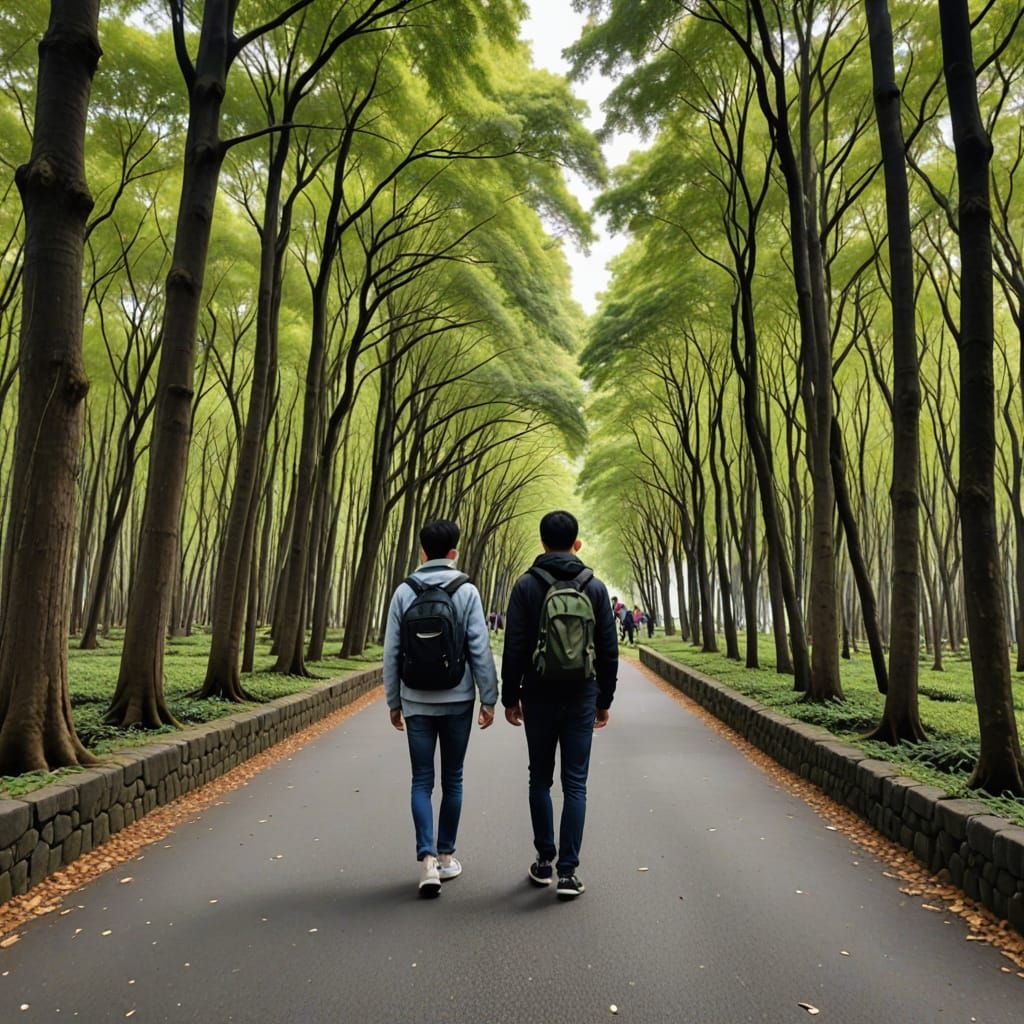 AI Generated Image of an Outing