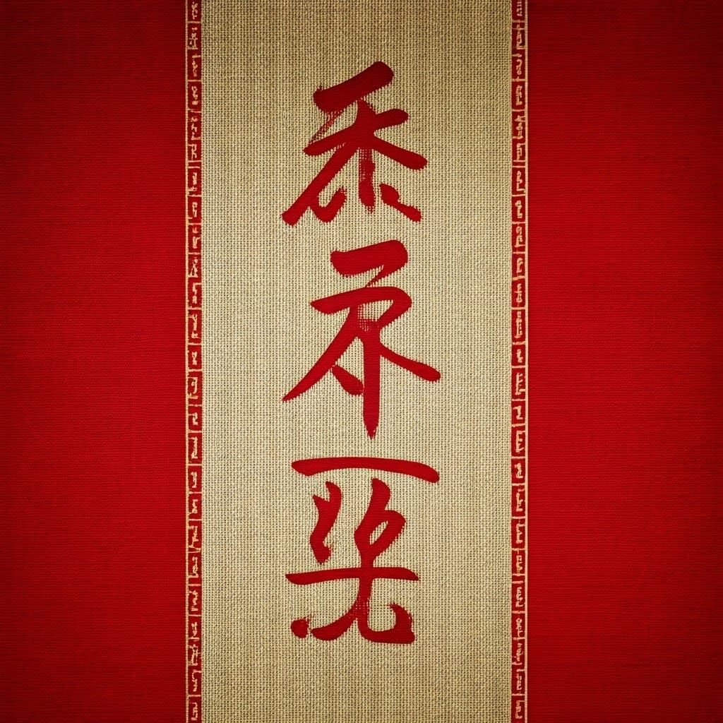 Chinese Zodiac Calligraphy in Ming Dynasty Style