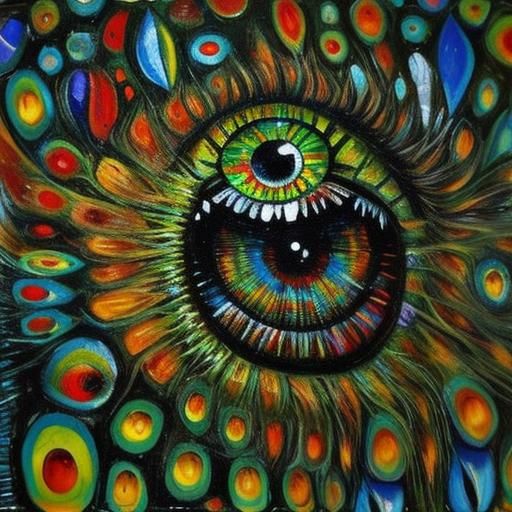 Angler Fish Oil Painting in Pop Surrealism Style