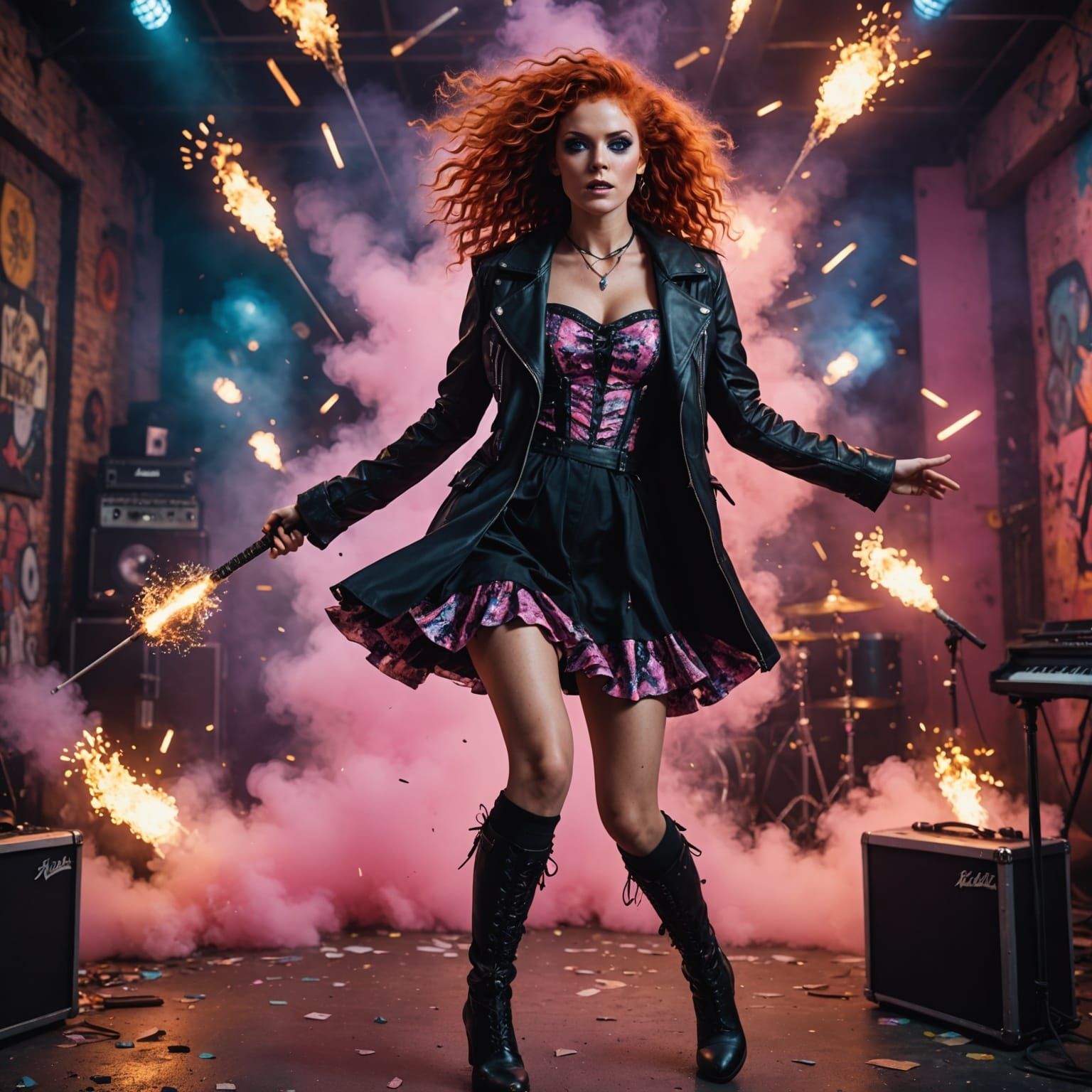 Rock Star Music Video with Kaleidoscope Colors