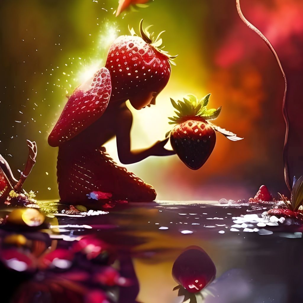 Vibrant Digital Illustration with Dramatic Lighting