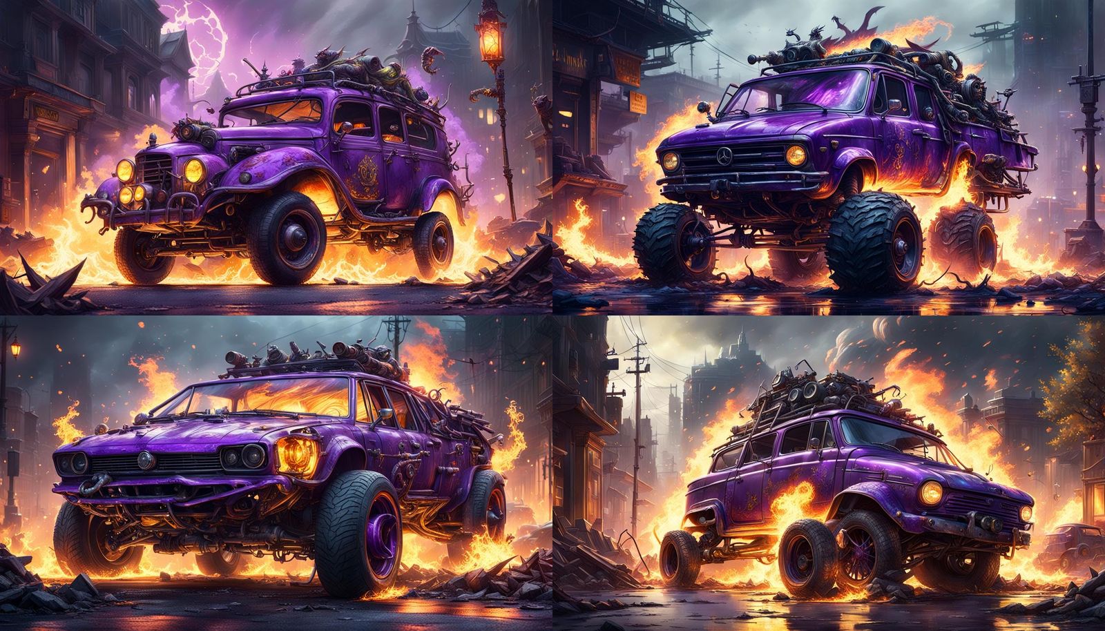 Apocalyptic Gremlins Laughing: Dark Fantasy Concept Art