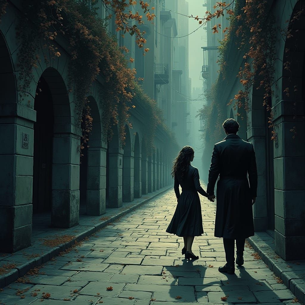 Woman Approached in Mysterious Sunless City