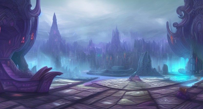 Fantasy Arena Background Illustration