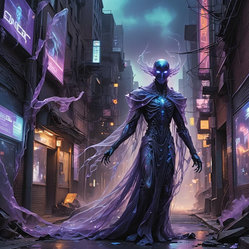 An ancient vampire, an iridescent ghost, eerily floats throu...