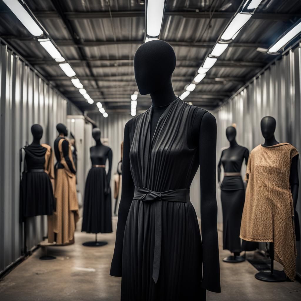 Mannequins in Shipping Container, Professional Photography