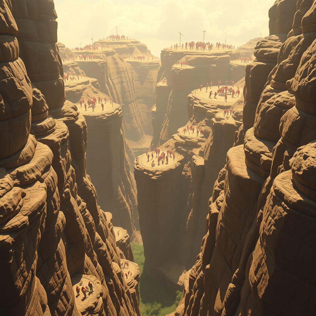Lemmings Descend into the Abyss in Hyperrealistic Detail