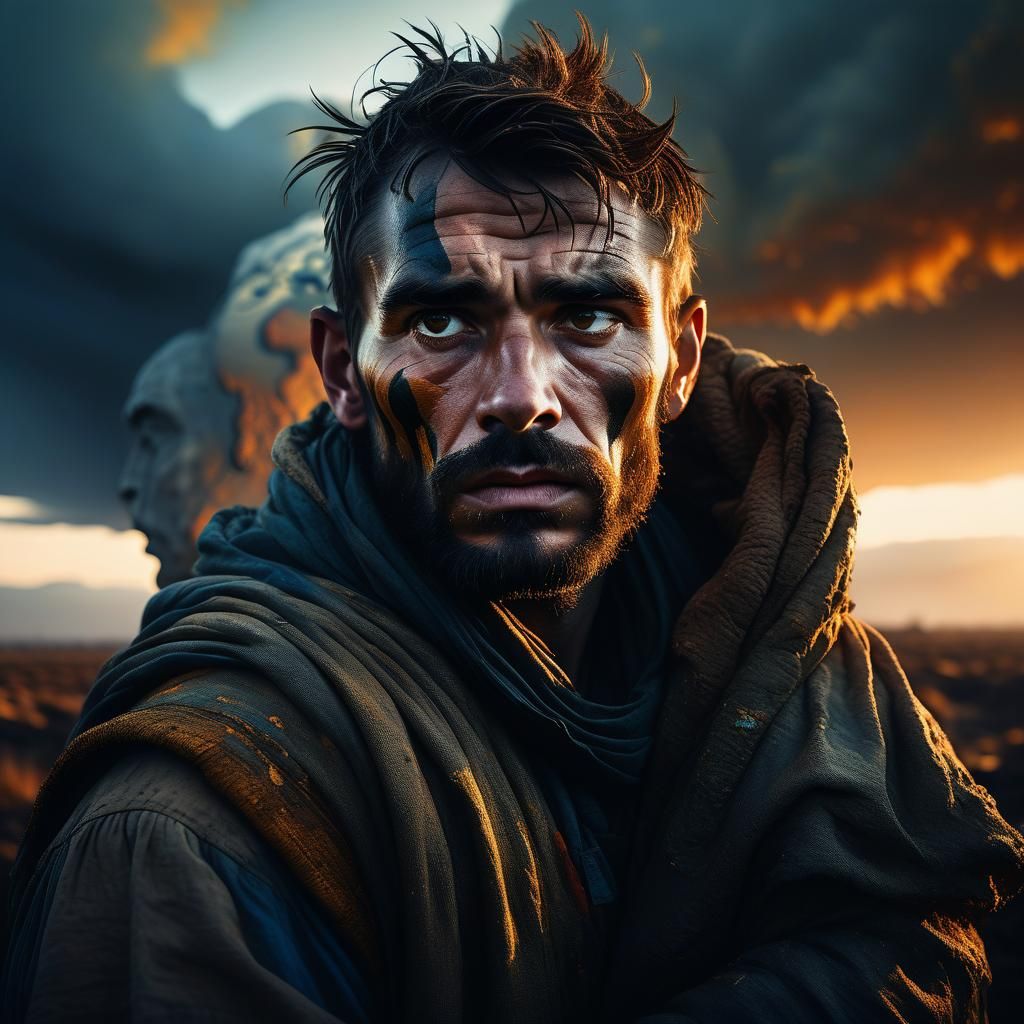 Atlas Holds the World: Golden Age Oil Painting