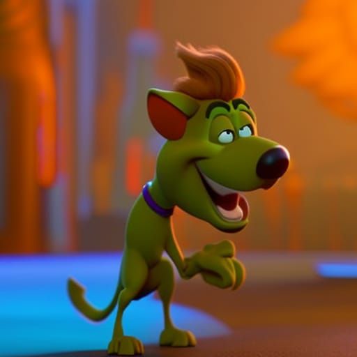 Scooby Doo Reimagined as 3D Digital Art