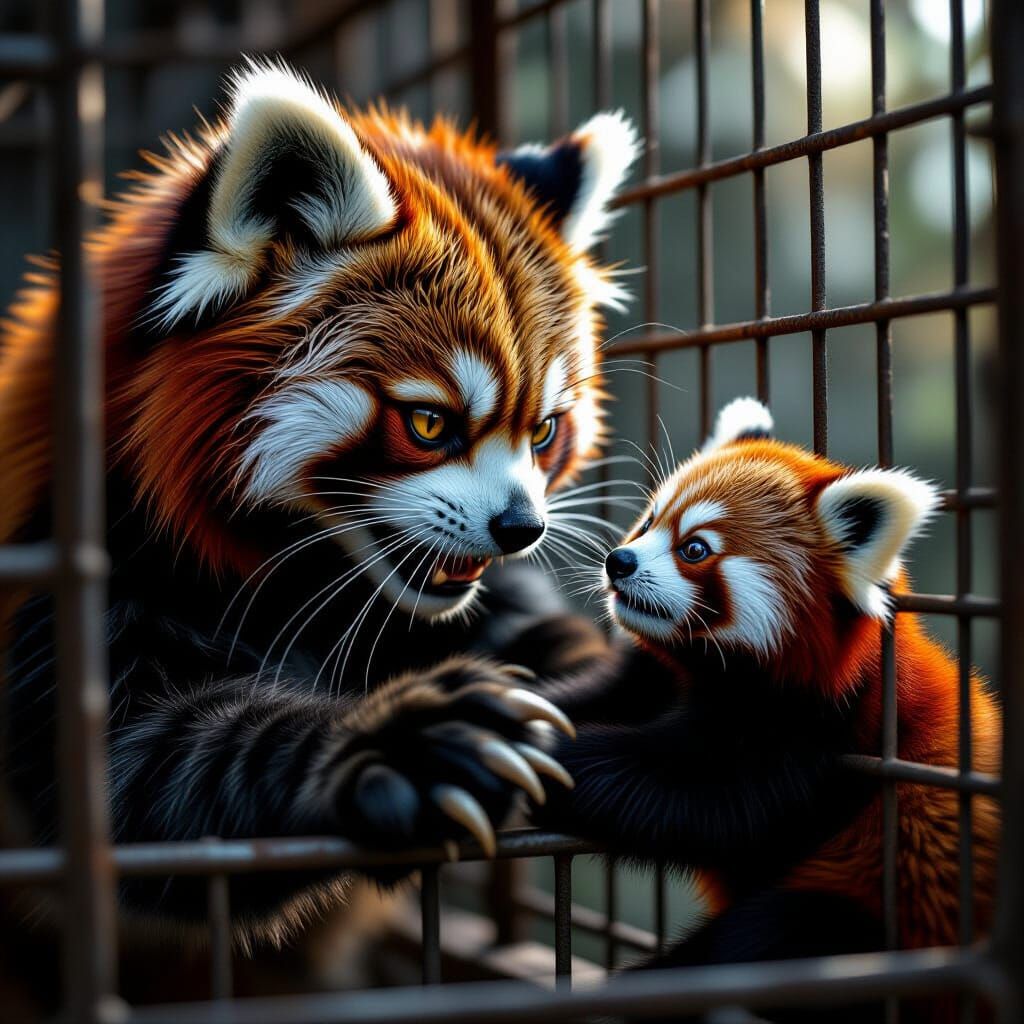 Fierce Feline's Fight: Rescuing a Red Panda