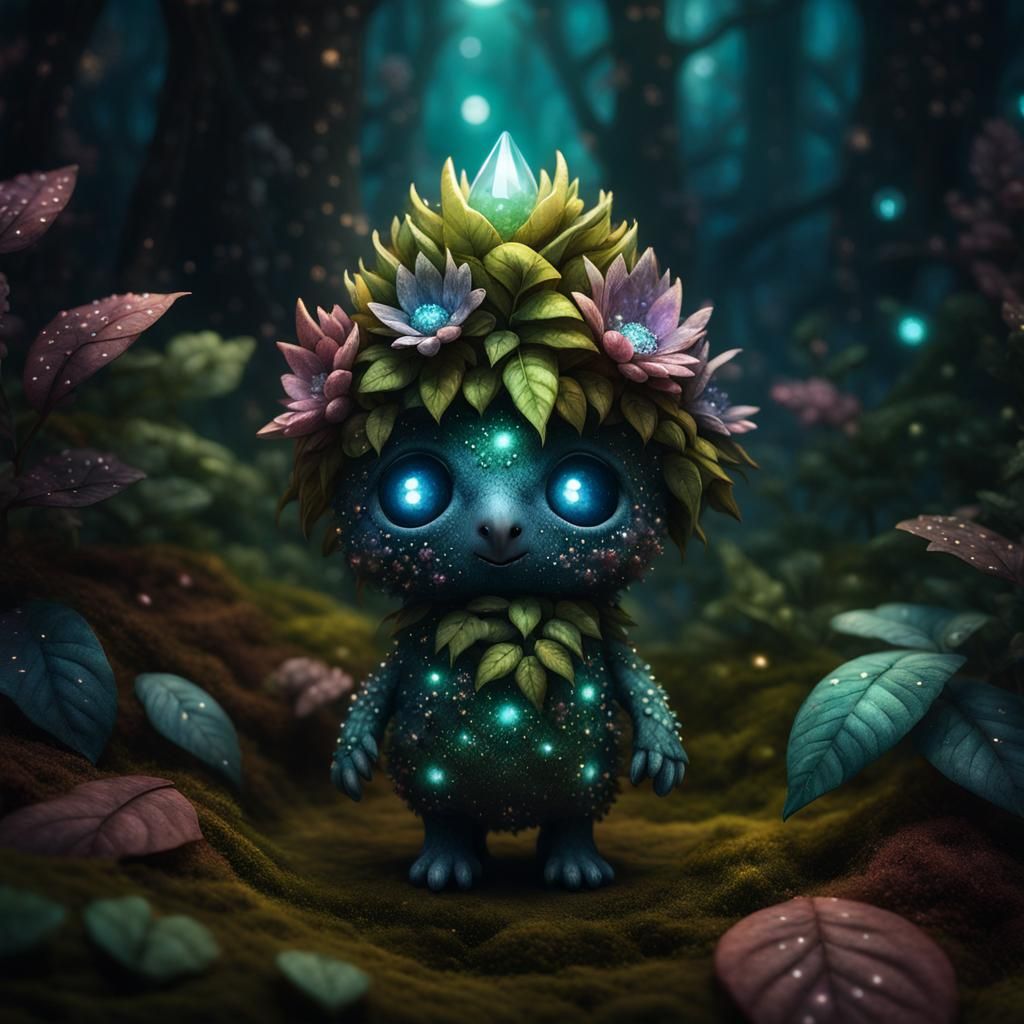 Magical Plant Sprite in Fantasy Forest