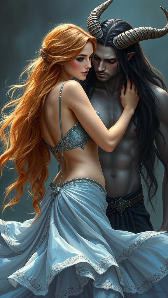 Enchanted Belly Dancer in Whispers of Ancient Romance