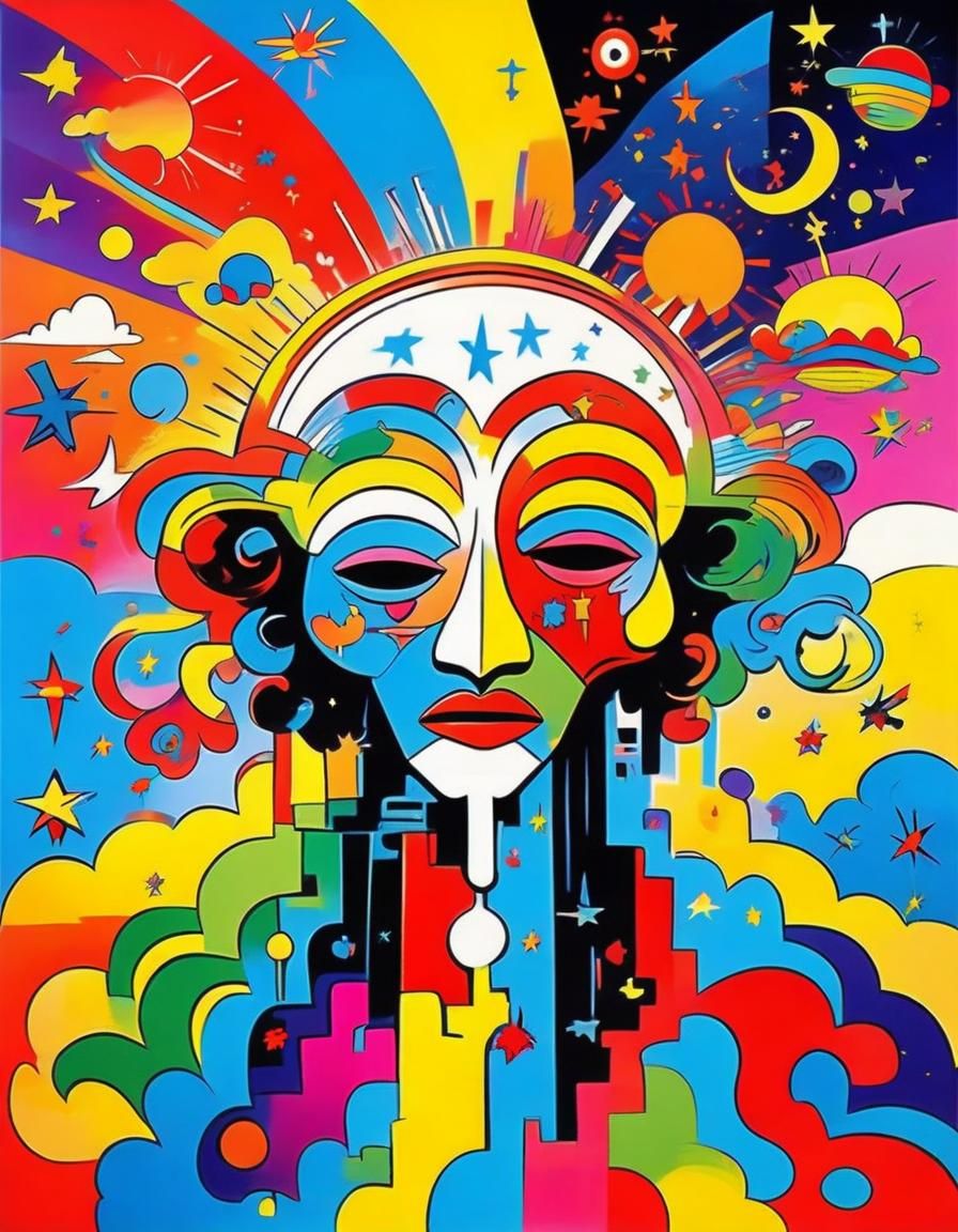 Psychedelic Peter Max Poster Art