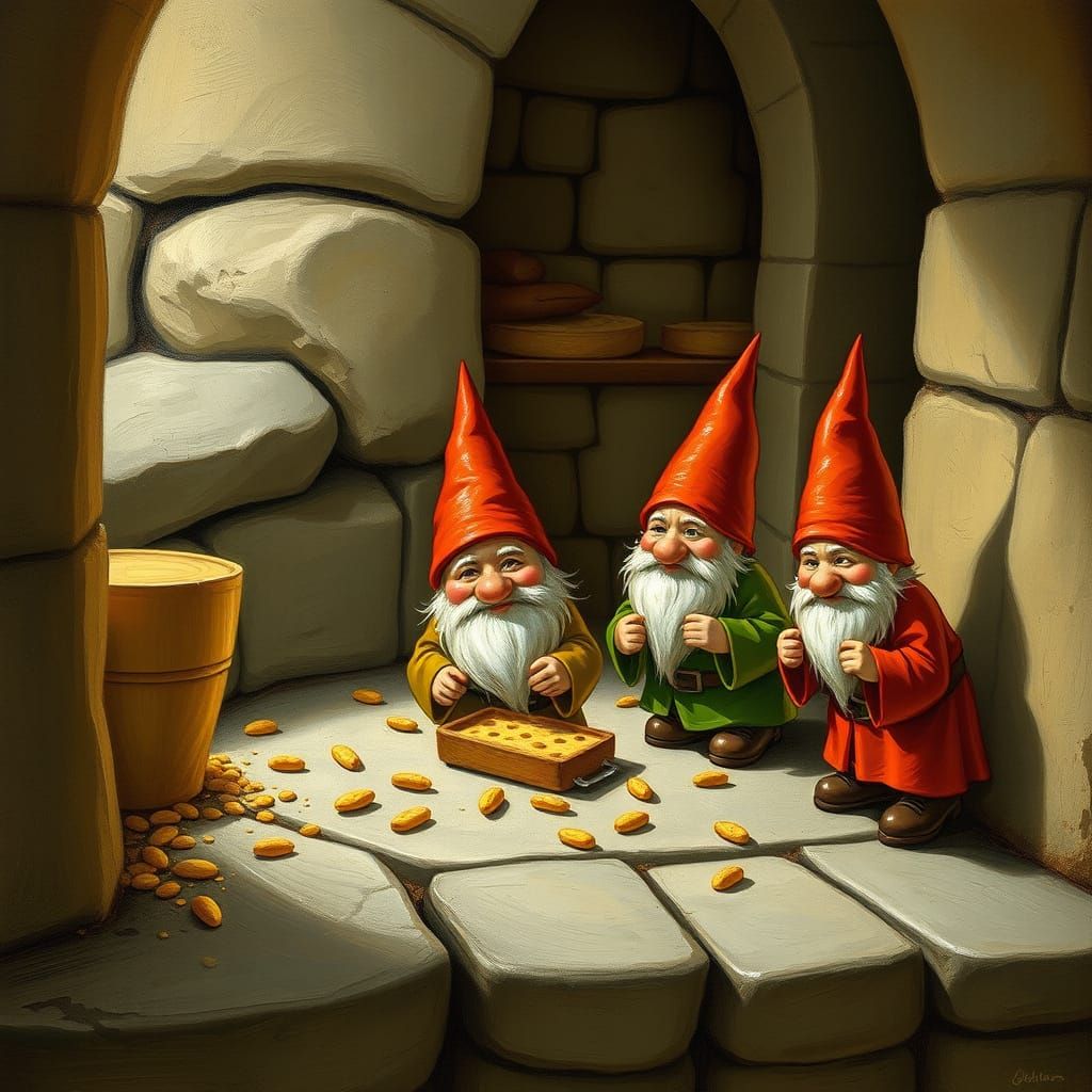 Gnomes Caught Red-Handed in Franciscan Convent Kitchen