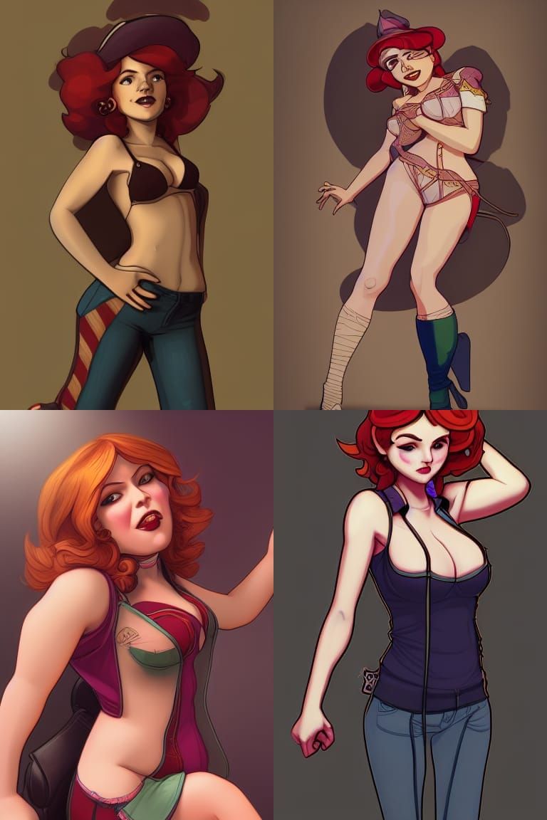 Wendy Corduroy Portrait: Art Nouveau Style