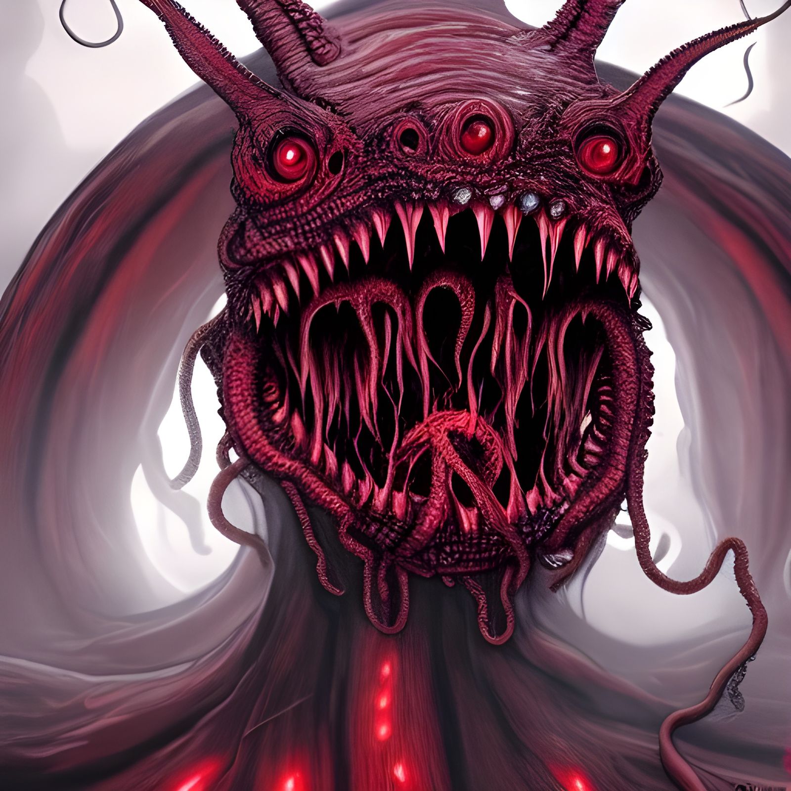 Eldritch Tentacled Monster Rises from the Ground