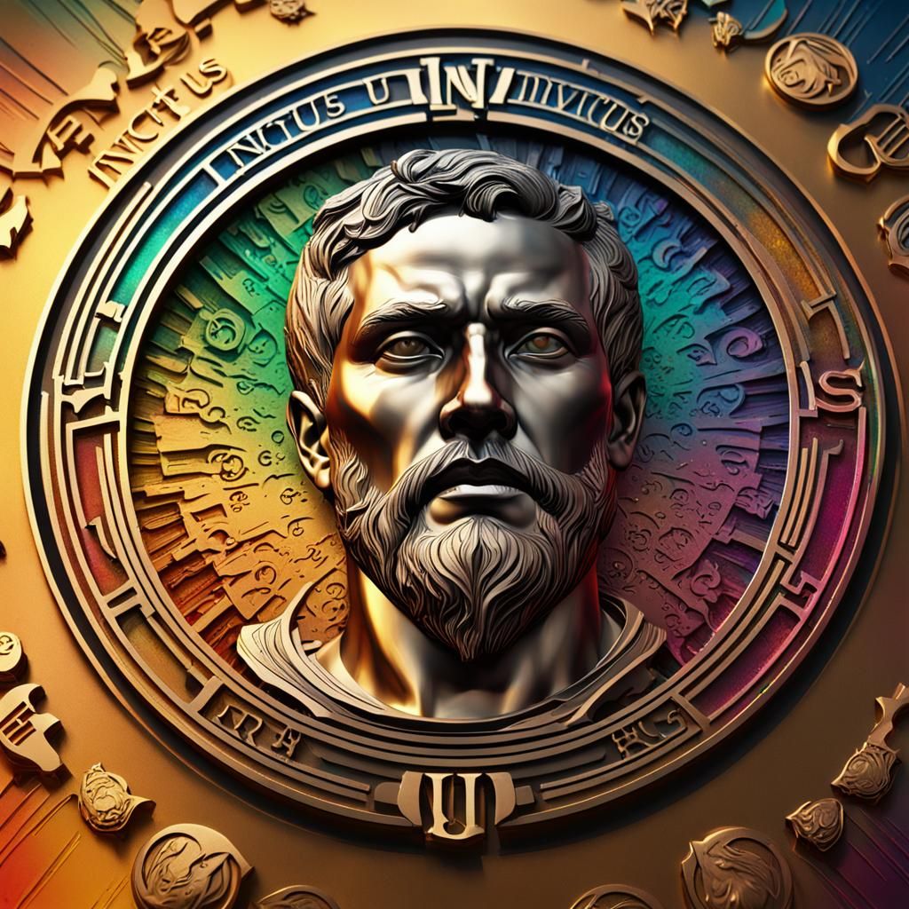 Detailed Invictus Logo Splash Art in Vibrant Colors