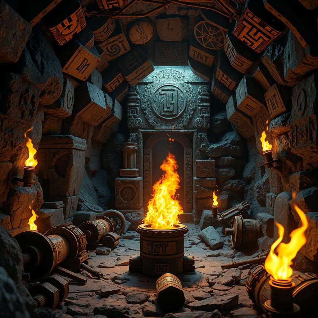 Explosive Ignition in Ancient Mine Shaft