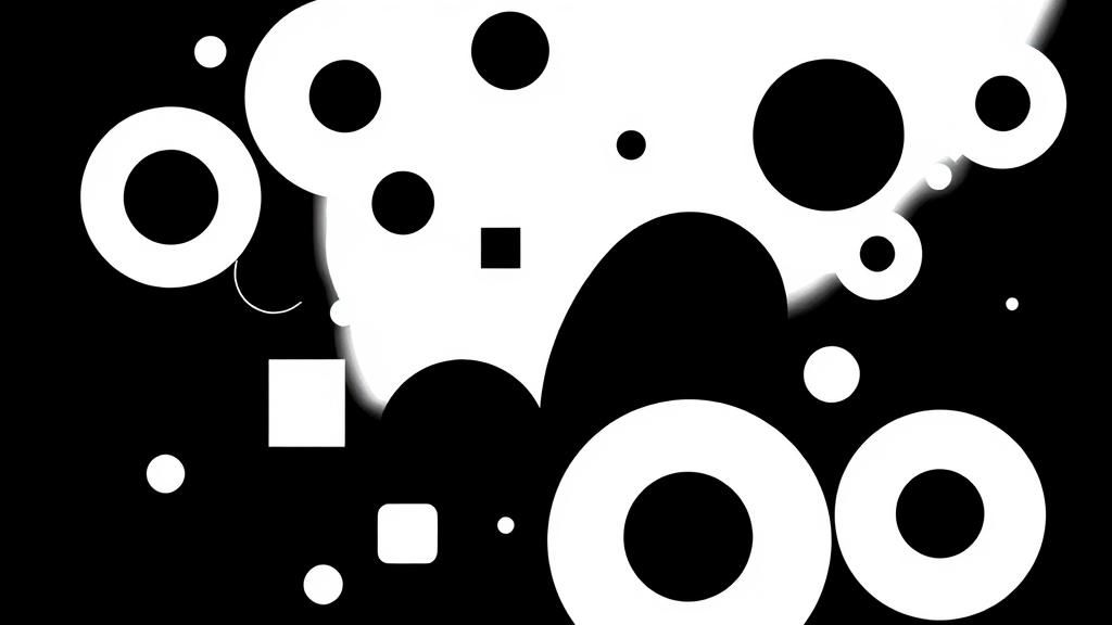 Abstract Geometric Design in Black and White